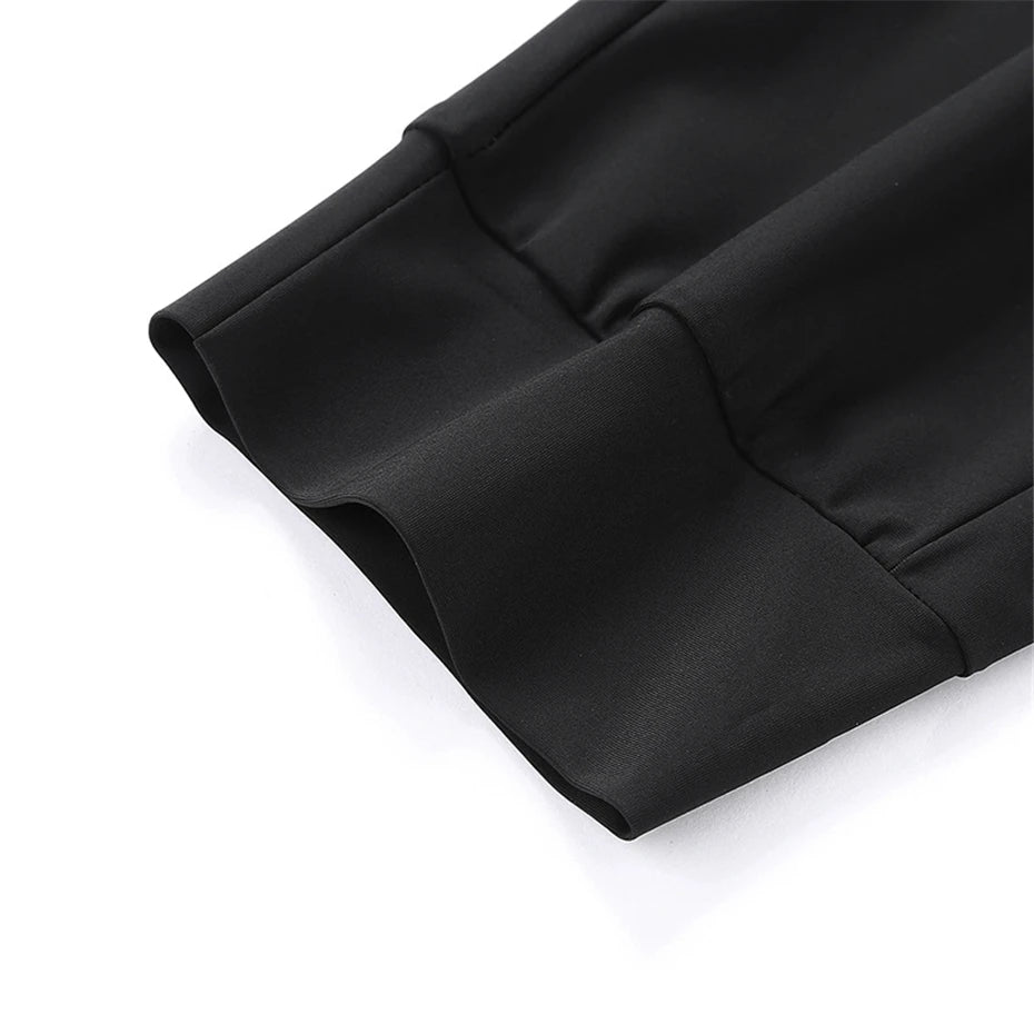 Cool Pants Men Summer Ice Silk Pants Men's Sweatpants Summer Jogger Pants Male Plus Size 8XL Trousers Reflective Strip Design