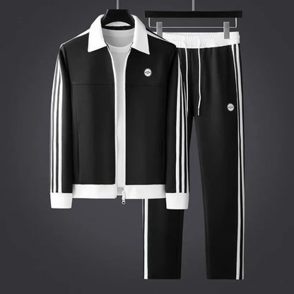 Men's Clothing Autumn and Winter high quality Fashion Brand Personalized Printing Casual Handsome Light Luxury Men's suit