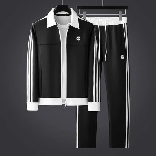 Men's Clothing Autumn and Winter high quality Fashion Brand Personalized Printing Casual Handsome Light Luxury Men's suit