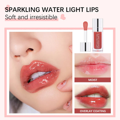 Återfuktande Läppbalsam - Original Läppolja med Glans för Plumpande och Exfolierande Effekt - Pink Gloss för Fräscha och Fylliga Läppar