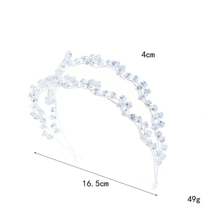Crystal Bridal Headband Wedding Hair Accessories Luxury Bride Tiaras Crowns For Women Party Prom Hair Jewelry Wedding Headpieces