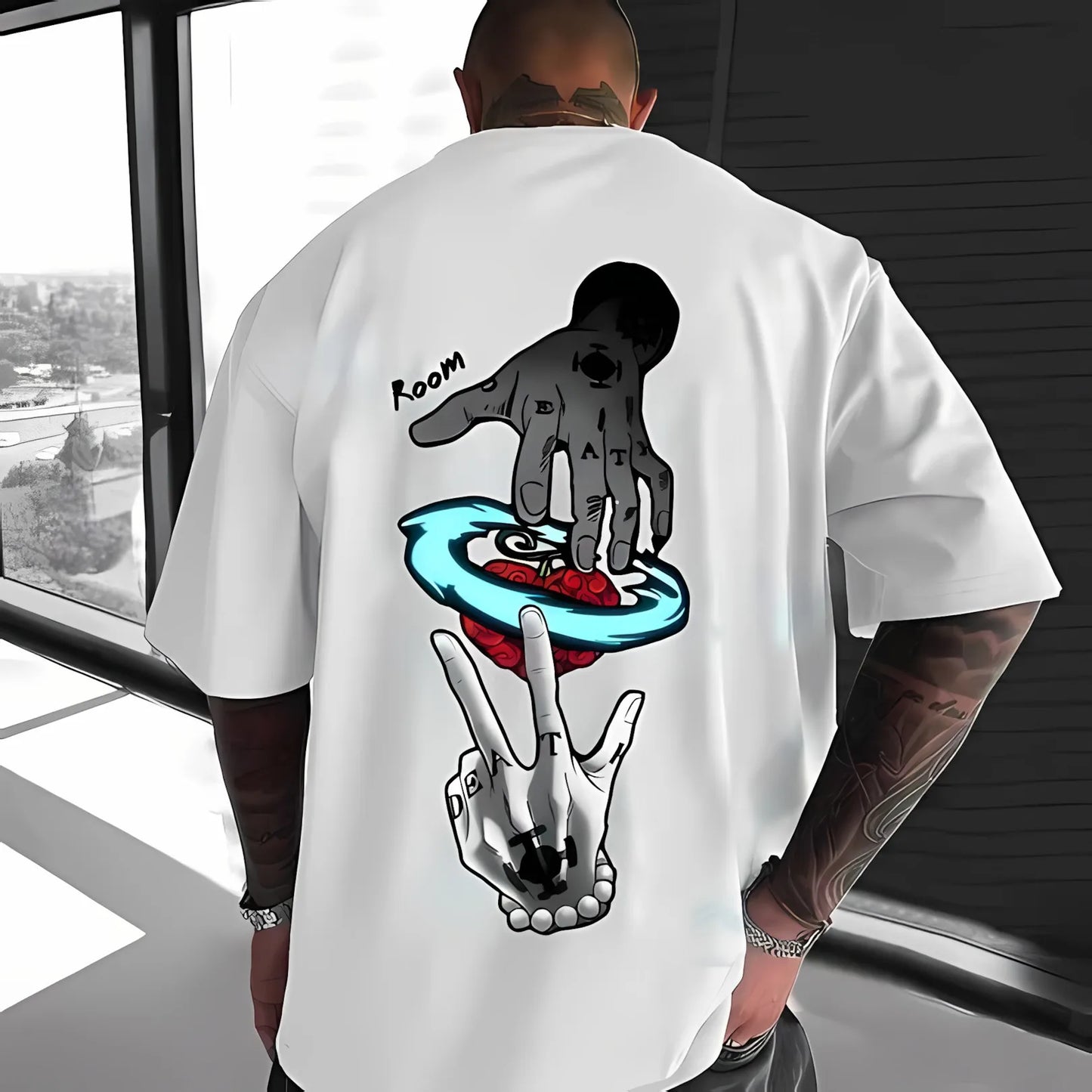 Ny Sommar 2025 Tränings- och Fritids T-shirt för Män - Mjuk och Andningsbar med 3D-Mönster