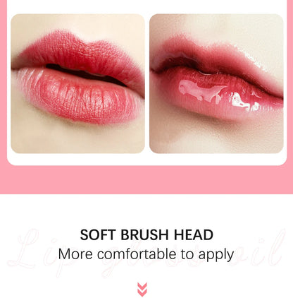Återfuktande Läppbalsam - Original Läppolja med Glans för Plumpande och Exfolierande Effekt - Pink Gloss för Fräscha och Fylliga Läppar