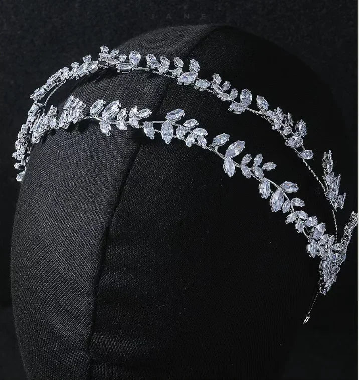 Crystal Bridal Headband Wedding Hair Accessories Luxury Bride Tiaras Crowns For Women Party Prom Hair Jewelry Wedding Headpieces