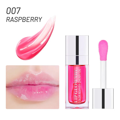 Återfuktande Läppbalsam - Original Läppolja med Glans för Plumpande och Exfolierande Effekt - Pink Gloss för Fräscha och Fylliga Läppar