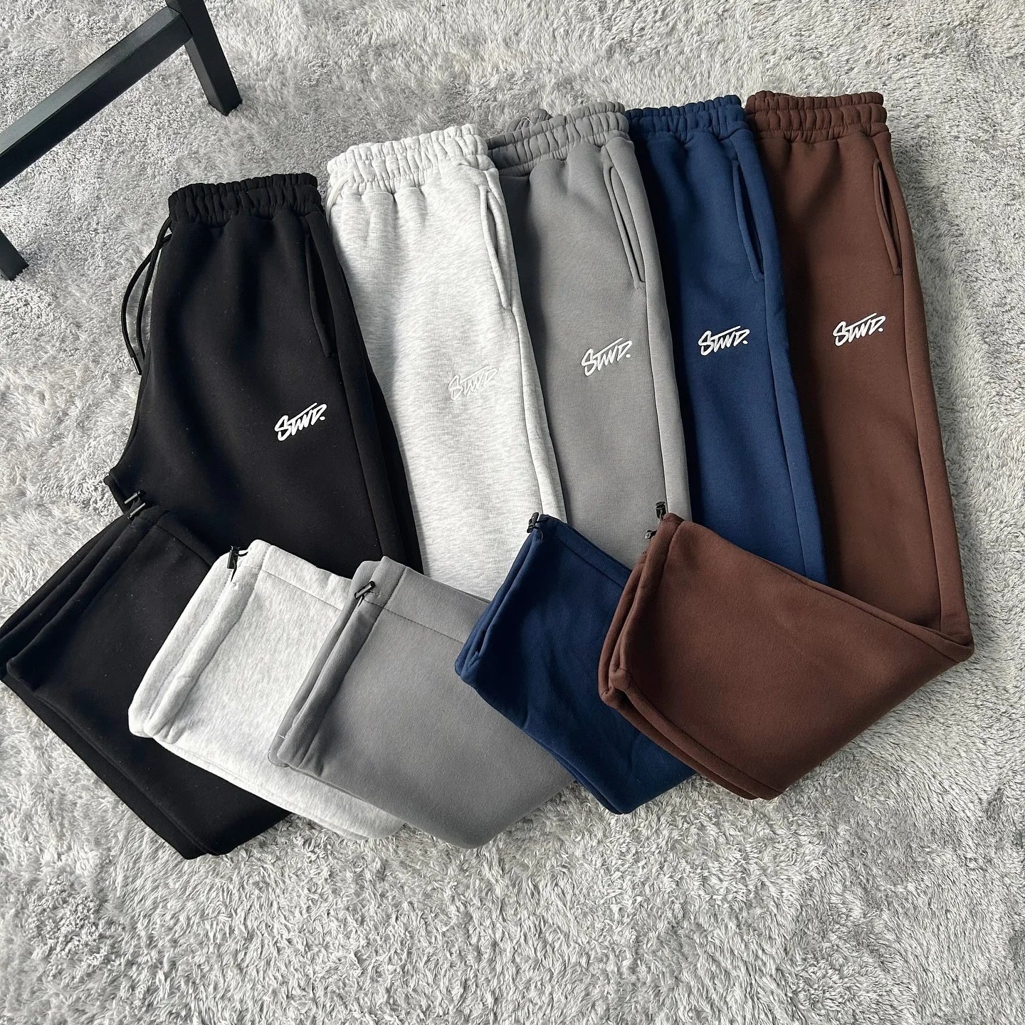 Retro Stil Lösa Raka Ben Casual Byxor - Amerikansk Trend Harajuku Gatustil för Män - Höga Midja Sportiga Byxor