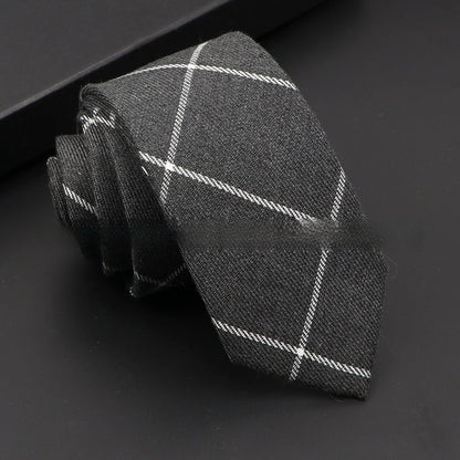 Artificial Woolen Necktie Korean Casual Accessories - Hamora