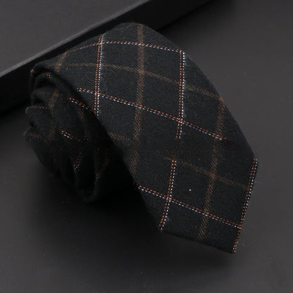 Artificial Woolen Necktie Korean Casual Accessories - Hamora