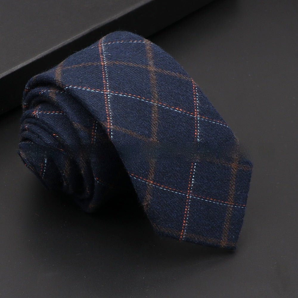 Artificial Woolen Necktie Korean Casual Accessories - Hamora