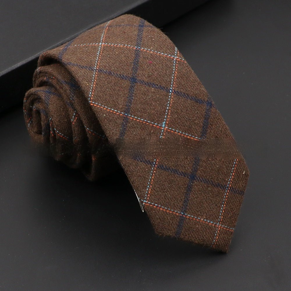 Artificial Woolen Necktie Korean Casual Accessories - Hamora