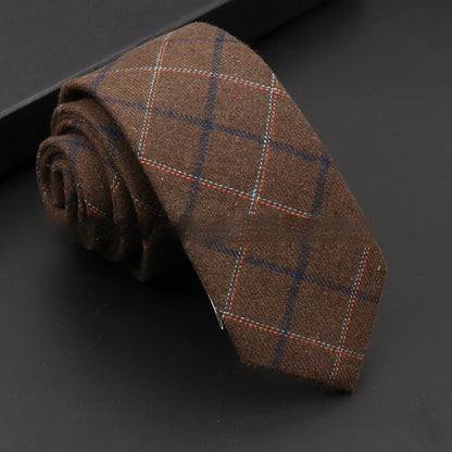 Artificial Woolen Necktie Korean Casual Accessories - Hamora
