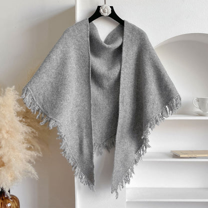Autumn And Winter Solid Color All - match Warm Scarf - Hamora