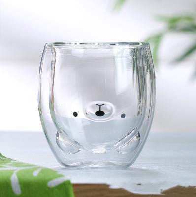 3D Double Layer Lovely Panda Cup Skull Wine Cup