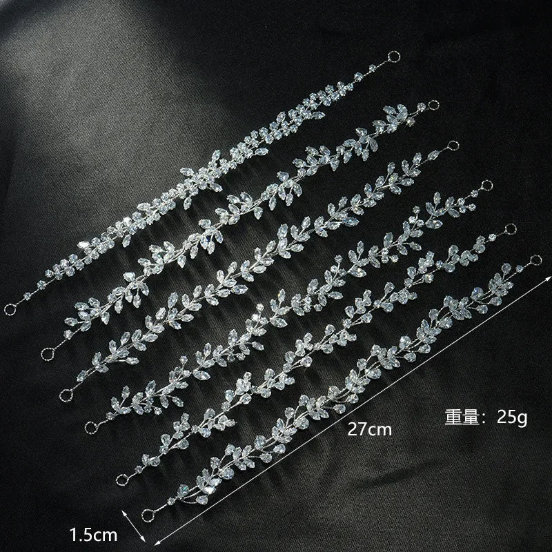 Crystal Bridal Headband Wedding Hair Accessories Luxury Bride Tiaras Crowns For Women Party Prom Hair Jewelry Wedding Headpieces - Hamora