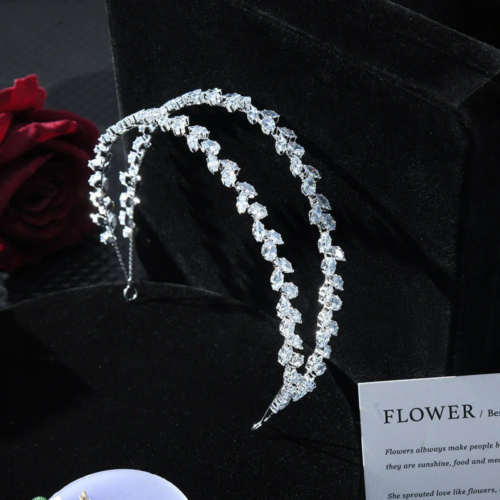 Crystal Bridal Headband Wedding Hair Accessories Luxury Bride Tiaras Crowns For Women Party Prom Hair Jewelry Wedding Headpieces - Hamora