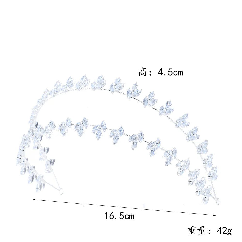 Crystal Bridal Headband Wedding Hair Accessories Luxury Bride Tiaras Crowns For Women Party Prom Hair Jewelry Wedding Headpieces - Hamora