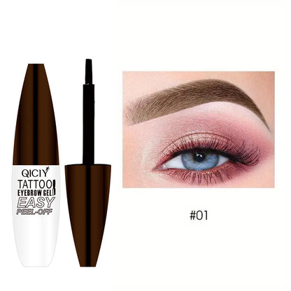Tattoo Brow Gel - Lättavlägsnad Ögonbrynskräm för Långvarig, Smudge-proof och Vattentålig Makeup