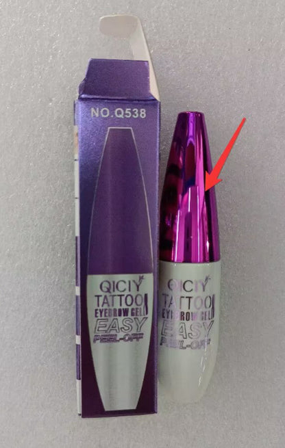 Tattoo Brow Gel - Lättavlägsnad Ögonbrynskräm för Långvarig, Smudge-proof och Vattentålig Makeup