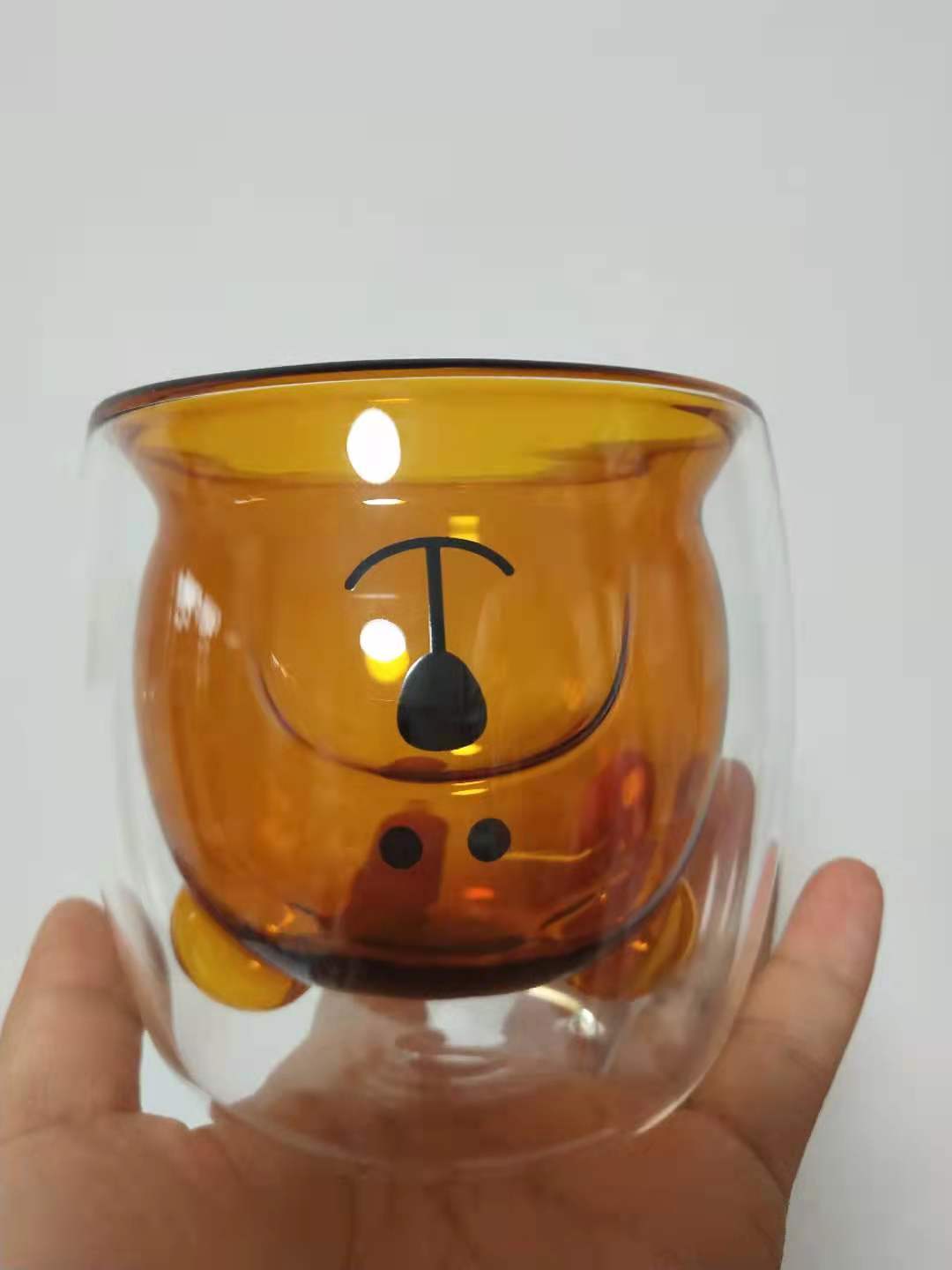 3D Double Layer Lovely Panda Cup Skull Wine Cup