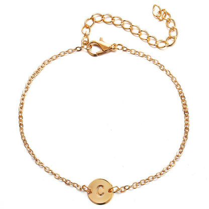 Fashion Jewelry Adjustable Gold Color Alloy Letter Bracelets Bangles For Men Women Girls Charm Bracelet Party Bileklik Pulseiras - Hamora