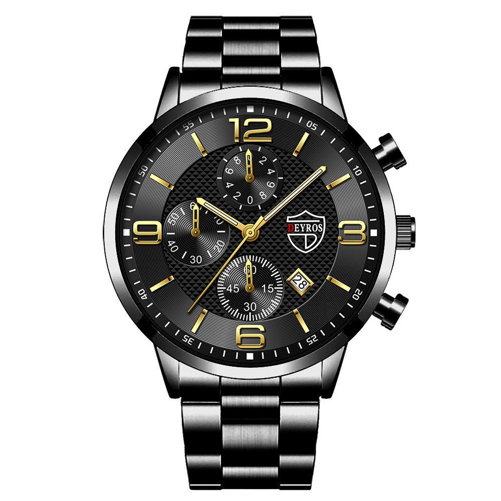 Fashion Luminous Men's Steel Band Watch - Hamora