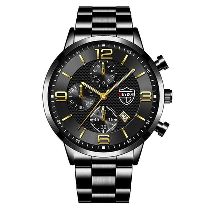 Fashion Luminous Men's Steel Band Watch - Hamora
