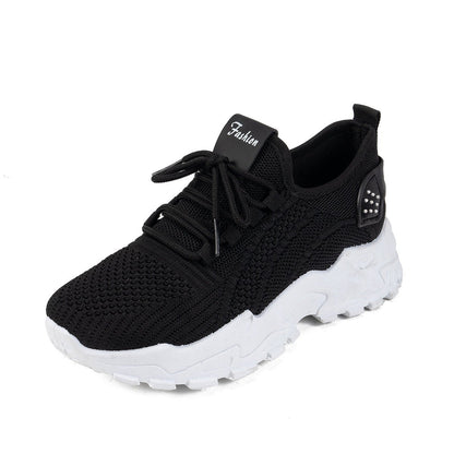 Flyknit Mesh Women's Thin Breathable Sports Casual Shoes - Hamora
