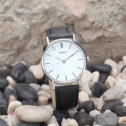 Geneva silver strap watch - Hamora