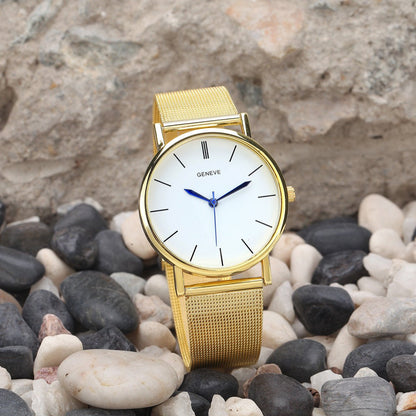 Geneva silver strap watch - Hamora