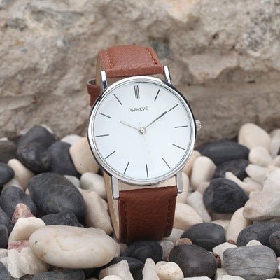 Geneva silver strap watch - Hamora