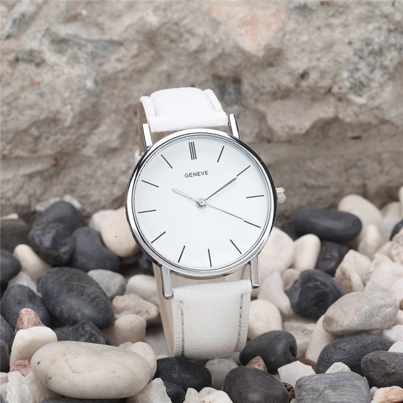 Geneva silver strap watch - Hamora