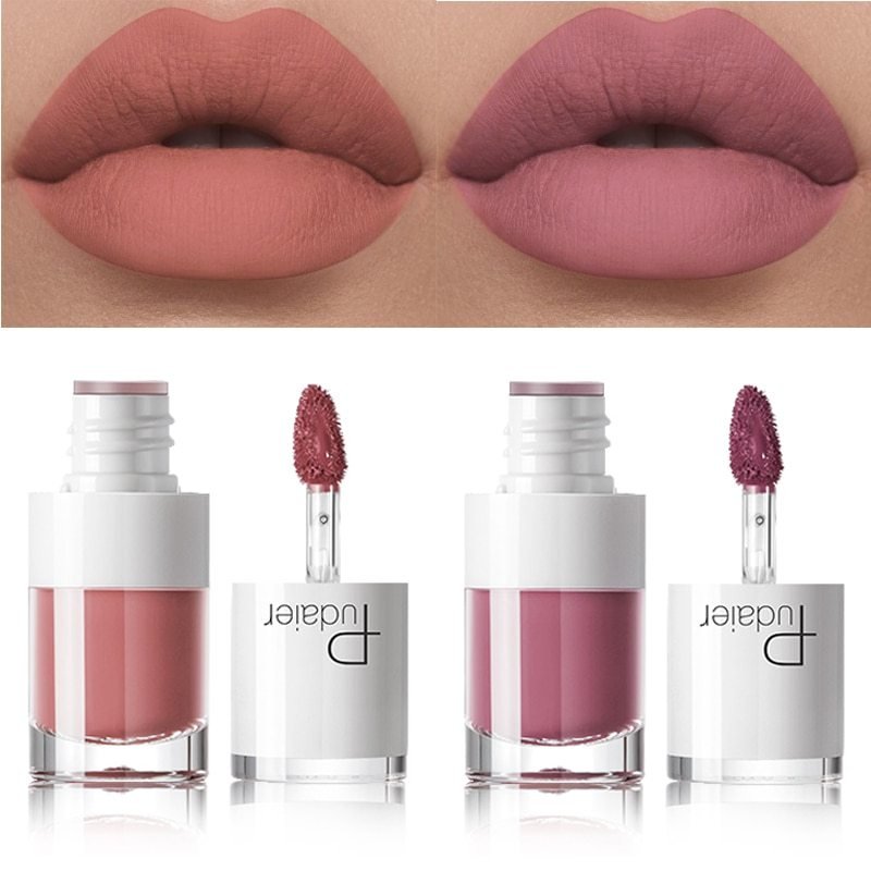 Lipstick 16 color white bottle matte lip gloss lasting moisturizing - Hamora