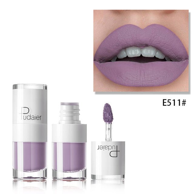 Lipstick 16 color white bottle matte lip gloss lasting moisturizing - Hamora