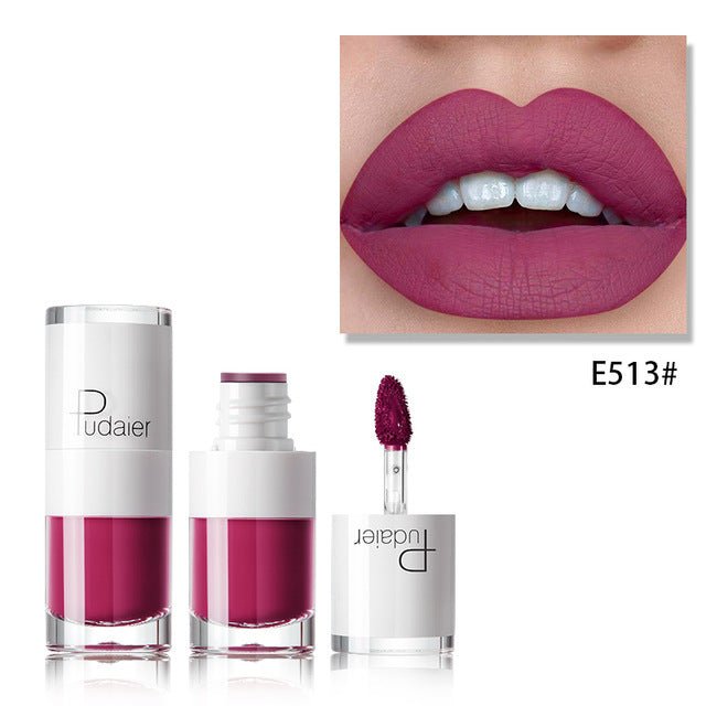 Lipstick 16 color white bottle matte lip gloss lasting moisturizing - Hamora