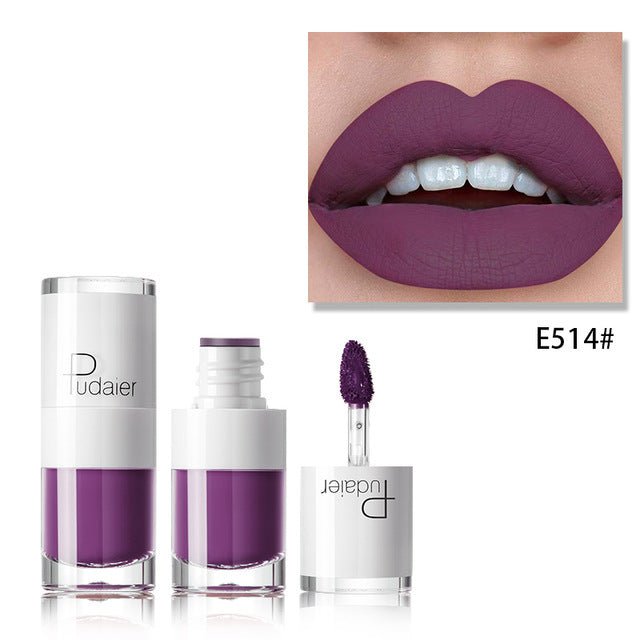 Lipstick 16 color white bottle matte lip gloss lasting moisturizing - Hamora