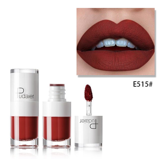 Lipstick 16 color white bottle matte lip gloss lasting moisturizing - Hamora