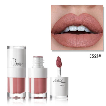 Lipstick 16 color white bottle matte lip gloss lasting moisturizing - Hamora