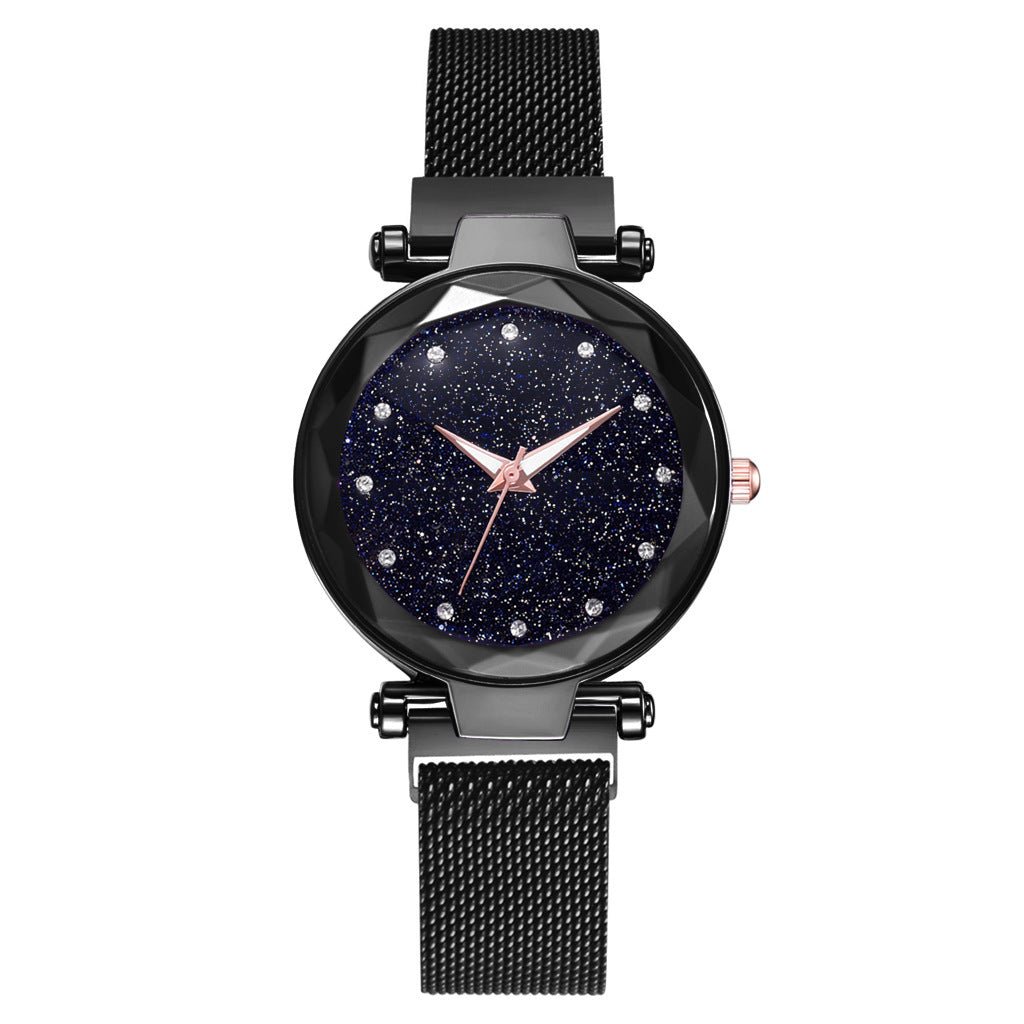 Luxury Women Watches Bracelet Set Fashion Elegant Magnet Buckle Ladies Starry Sky Watch Set Relogio - Hamora