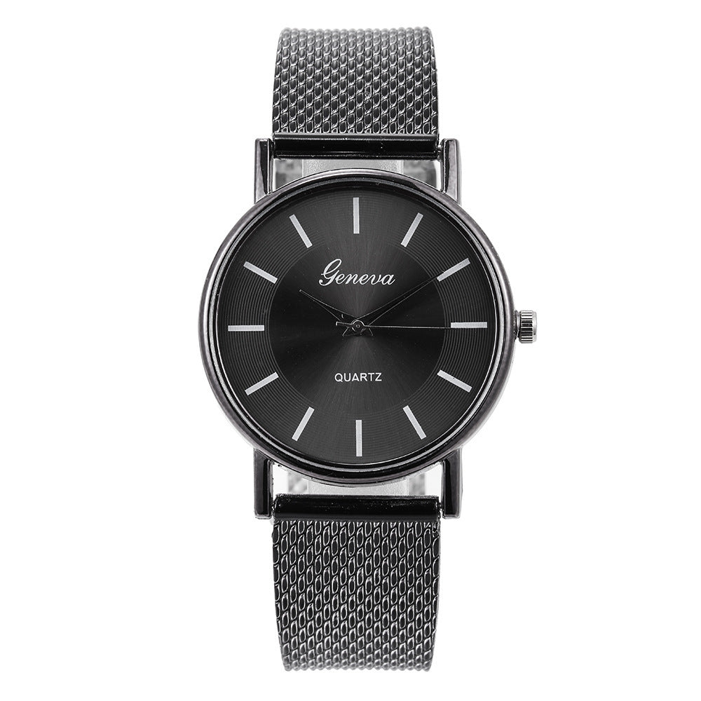 Mesh Belt Quartz Couple Watch - Hamora