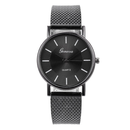 Mesh Belt Quartz Couple Watch - Hamora