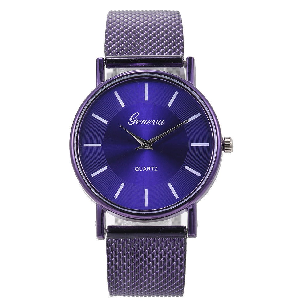 Mesh Belt Quartz Couple Watch - Hamora
