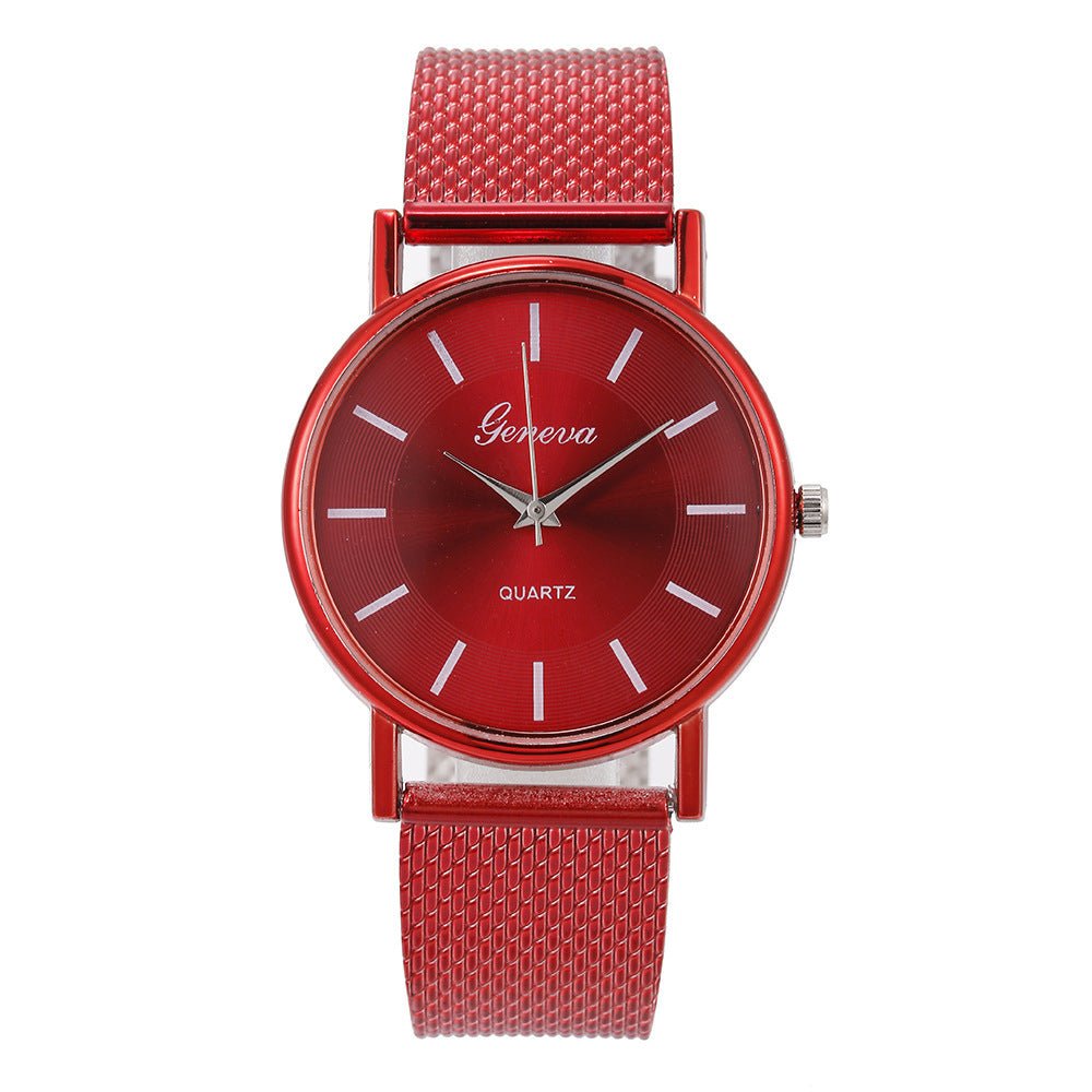 Mesh Belt Quartz Couple Watch - Hamora