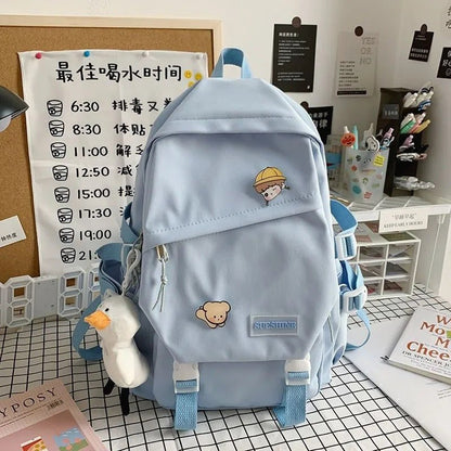 Mori Style Junior's Schoolbag High Quality And Large Capacity - Hamora