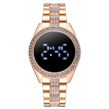 New Style Diamond - Encrusted Ladies Sports Fashion Personalized Electronic Watch - Hamora