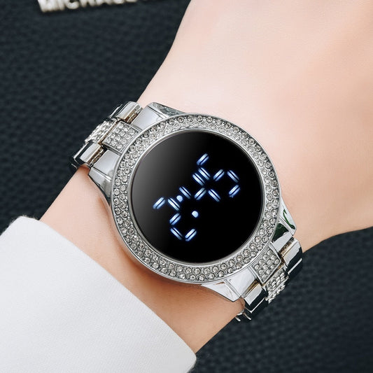 New Style Diamond - Encrusted Ladies Sports Fashion Personalized Electronic Watch - Hamora