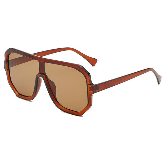 One - piece Sunglasses Men's And Women's Fashion Big Frame - Hamora