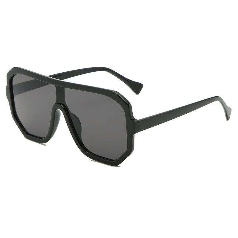 One - piece Sunglasses Men's And Women's Fashion Big Frame - Hamora