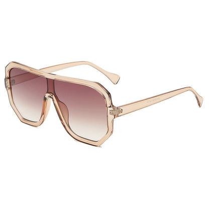 One - piece Sunglasses Men's And Women's Fashion Big Frame - Hamora