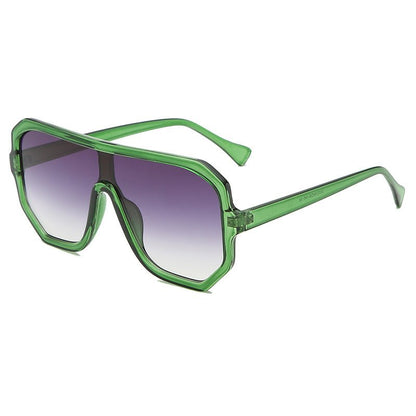 One - piece Sunglasses Men's And Women's Fashion Big Frame - Hamora