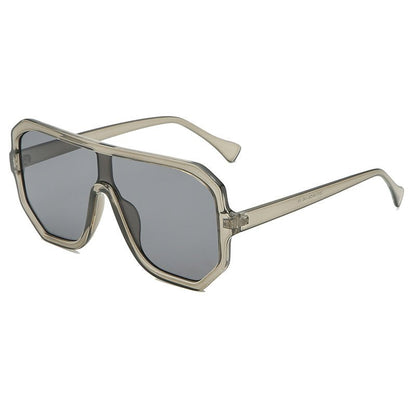 One - piece Sunglasses Men's And Women's Fashion Big Frame - Hamora
